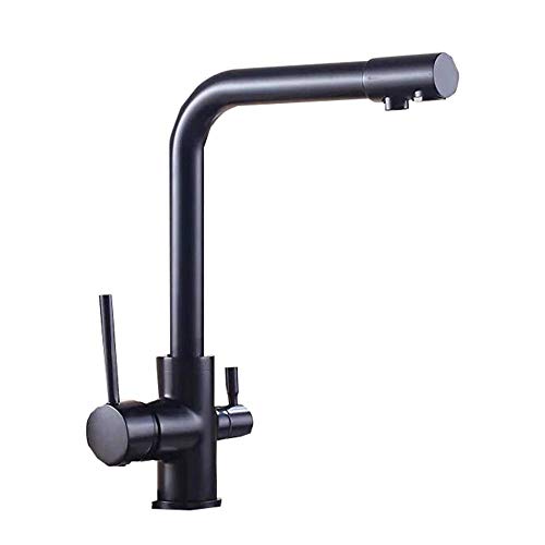 Kitchen Taps 3 Way Kitchen Sink Mixer Tap Antique Kitchen Pure Water Faucet Multifunctional Rotatable Hot and Cold Water Pure Water-Antique von XJEIVJIC