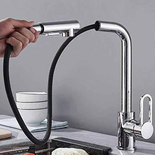Kitchen Taps with Pull Out Spray Brass Hot and Cold Retractable 360° Rotation 2 Modes Kitchen Sink Faucet-Black Kitchen Taps with Pull Out Spray Brass Hot and Cold Retractable 360° Rotation 2 Modes Kitchen Sink Faucet-Black von XJEIVJIC