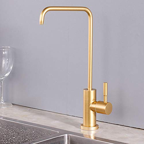 Küchenhahnmischer Trinkwasser Golden Wasserreiniger Wasserhahn direkt trinken Edelstahl Wasserfilter Tap-a Küchenhahnmischer Trinkwasser Golden Wasserreiniger Wasserhahn direkt trinken Edelstahl Wasserfilter Tap-a von XJEIVJIC