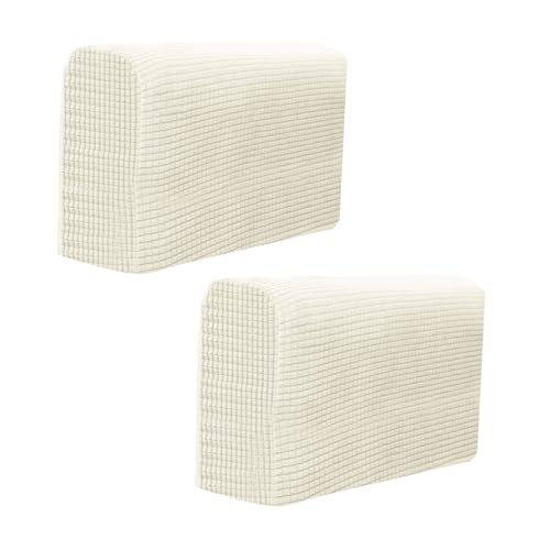 XJHKG Sofa Armlehne Abdeckungen, Armlehnenschoner für Stuhl Sofa Sessel Couch(Beige,2 PCS) von XJHKG