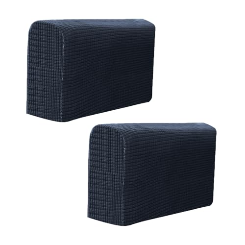 XJHKG Sofa Armlehne Abdeckungen, Armlehnenschoner für Stuhl Sofa Sessel Couch(NavyBlue,2 PCS) von XJHKG