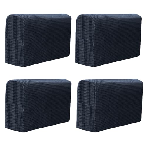 XJHKG Sofa Armlehne Abdeckungen, Armlehnenschoner für Stuhl Sofa Sessel Couch(NavyBlue,4 PCS) von XJHKG