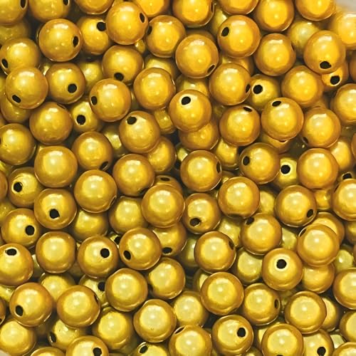 XJHNB 60/100/300/600 Stück reflektierende Perlen, 3D-Illusion, Wunderperlen, 4–30 mm, Stickerei, Acrylperlen für die Schmuckherstellung, hübsch unter Licht - Gelb,10mm 100Stk XJHNB 60/100/300/600 Stück reflektierende Perlen, 3D-Illusion, Wunderperlen, 4–30 mm, Stickerei, Acrylperlen für die Schmuckherstellung, hübsch unter Licht - Gelb,10mm 100Stk von XJHNB