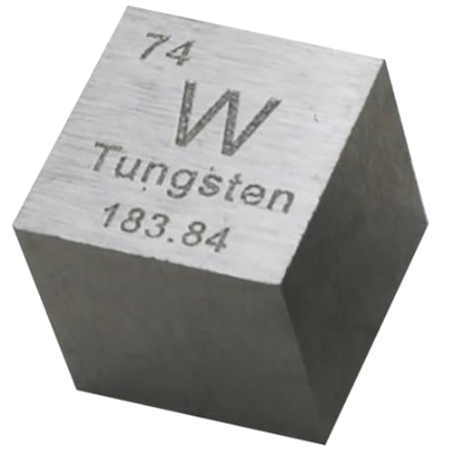 XJJDCB 10mm Elemente Würfel – Periodensystem Cube mit Echten Elementen,Tungsten von XJJDCB