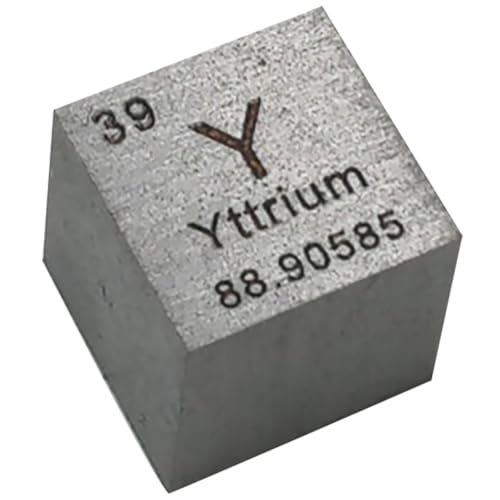 XJJDCB 10mm Elemente Würfel – Periodensystem Cube mit Echten Elementen,Yttrium von XJJDCB