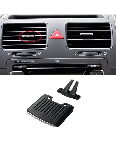 XJJJWL Grille Vent Klimaanlage Für Sagitar Für Jetta MK5 Für Golf Für 5 Für GTI Auto-Styling Auto Front Dash AC Air Vent Outlet Silde Einstellclip Grill Pick(Centra Left 1pc) von XJJJWL