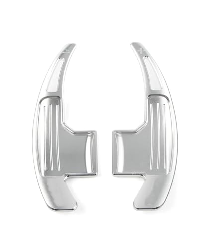 XJJJWL Lenkräder Schaltwippen Für Ford Für Mustang 2015 2016 2017 2018 2019 Aluminium Auto Rad Lenkung Shift Paddle Shifter Erweiterung Verlängerung Schaltwippen(Silver) von XJJJWL