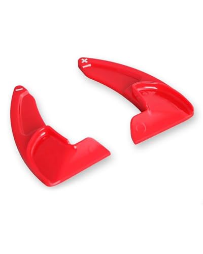 XJJJWL Lenkräder Schaltwippen Für Jeep Für Grand Für Cherokee Für Charger Für Challenger Für Durango Carbon Fiber Shifter Verlängerung Auto Lenkrad Paddel Verlängerung Schaltwippen(Red) von XJJJWL