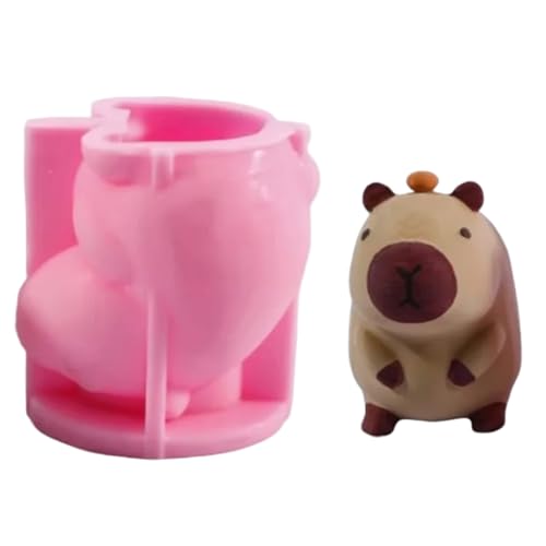 Capybara Form Food Grade Silikon niedliche Capybara Puddingform für DIY -Kerzenseife Kuchen Backen von XJKLBYQ