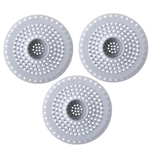 Duschhaarabflussfänger, 3pcs mehrloch Anti-Clogging Silikonabflussabdeckung Nicht-Schlupf-Spüle Sieb für Badezimmer, Küche Duschhaarabflussfänger, 3pcs mehrloch Anti-Clogging Silikonabflussabdeckung Nicht-Schlupf-Spüle Sieb für Badezimmer, Küche von XJKLBYQ