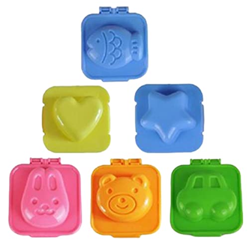 Eierreisform, hart gekochte Eierform, 3D -Cartoon -Sushi -Reisformen, 6pcs Plastik -Eier -Shaper -DIY -Werkzeuge Bento -Zubehör, zufällige Farbe Eierreisform, hart gekochte Eierform, 3D -Cartoon -Sushi -Reisformen, 6pcs Plastik -Eier -Shaper -DIY -Werkzeuge Bento -Zubehör, zufällige Farbe von XJKLBYQ