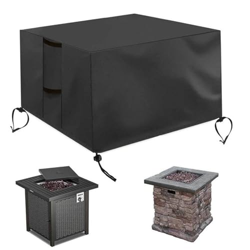 Feuerstelle Abdeckung wasserdichtes UV -Widerstand Oxford Stofffeuerstelle Rechteck mit Griff für Outdoor 39.4x22 x 25, 2 Zoll, schwarz, schwarz Feuerstelle Abdeckung wasserdichtes UV -Widerstand Oxford Stofffeuerstelle Rechteck mit Griff für Outdoor 39.4x22 x 25, 2 Zoll, schwarz, schwarz von XJKLBYQ