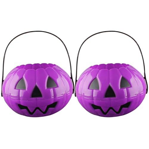 Kürbiskeimer 2PCS 7 Tragbarer Kürbiskonner mit Abnehmbarer wiederverwendbarer Halloween -Süßigkeiten -Bonbeimer für Kindertrick oder Lecker Kürbiskeimer 2PCS 7 Tragbarer Kürbiskonner mit Abnehmbarer wiederverwendbarer Halloween -Süßigkeiten -Bonbeimer für Kindertrick oder Lecker von XJKLBYQ