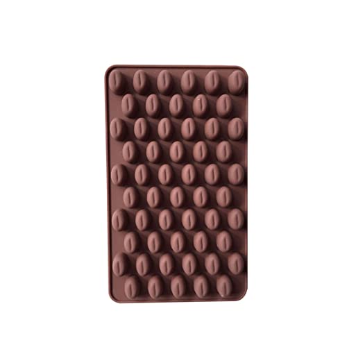 Mini -Kaffeebohnen Schokoladenform Süßigkeit Eiswürfel Gelee DIY Kuchen Dekoration Silikon Backwarenform Backformen zufällige Farbe von XJKLBYQ