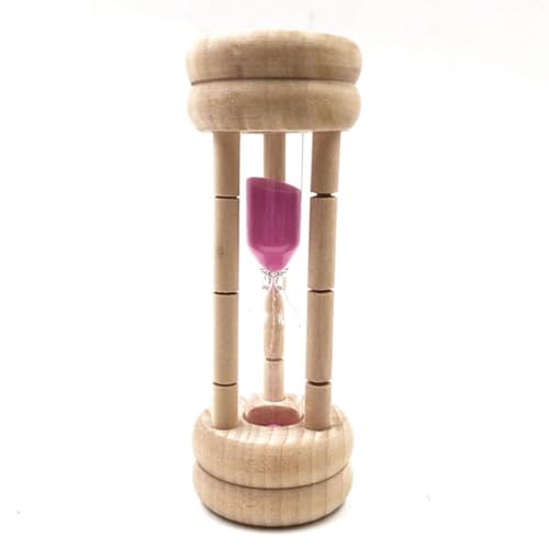 Sandtimer 3 Minuten Sanduhr Holz Eier Timer Timer Küchentimer Innenausstattung, zufällige Farbe, Sand Timer von XJKLBYQ