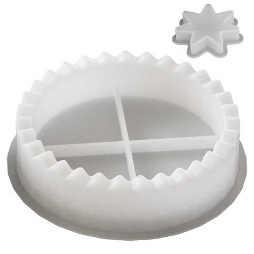 Weihnachts -Silikonformen 1 Set Adventskalender Kerzenhalter Silikonformen für die Weihnachtsdekoration von XJKLBYQ