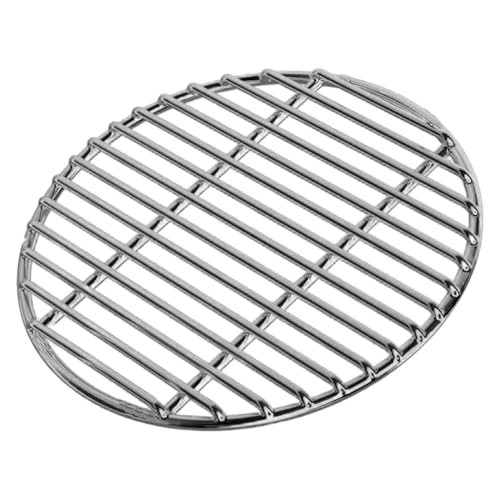 XJKLBYQ BBQ Grill Gitter, 16 Zoll Edelstahl verdickt runde Grillrost, Drahtdampfkühlregal, Backschale für Camping, Picknick, Garten XJKLBYQ BBQ Grill Gitter, 16 Zoll Edelstahl verdickt runde Grillrost, Drahtdampfkühlregal, Backschale für Camping, Picknick, Garten von XJKLBYQ