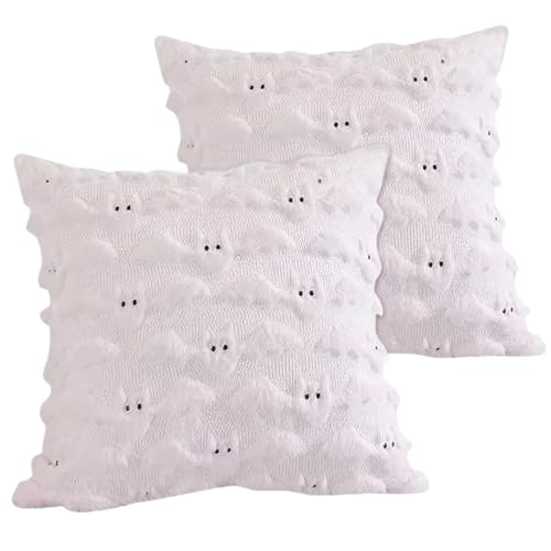 XJKLBYQ Gestickte Fledermauskissen Cover, 2pcs Plüsch Halloween Couch Bettdekor/18x18 Zoll XJKLBYQ Gestickte Fledermauskissen Cover, 2pcs Plüsch Halloween Couch Bettdekor/18x18 Zoll von XJKLBYQ