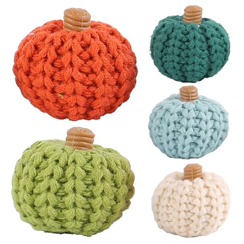 XJKLBYQ Häkelkürbisse, 5pcs Weiches Herbstdekor für Ernte Thanksgiving Halloween Tabletop Display/2.8 XJKLBYQ Häkelkürbisse, 5pcs Weiches Herbstdekor für Ernte Thanksgiving Halloween Tabletop Display/2.8 von XJKLBYQ