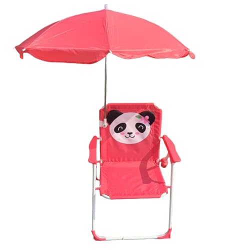 XJKLBYQ Kids Beach Stuhl mit Regenschirm, tragbarer Oxford -Stoffcamp -Stuhl mit Baldachin, klappendes Rucksackcamping für den Sommer im Freien (Stil 2) von XJKLBYQ