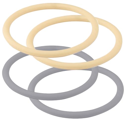 XJKLBYQ Knieschallbänder, 4pcs Patella-Sehnen-Kniegurt, Patellar-Sehnen-Trägerriemen, Hochkompressions-Silikon-Patella-Band mit Anti-Peeling-Muster für Basketball, Fußball und Laufen von XJKLBYQ