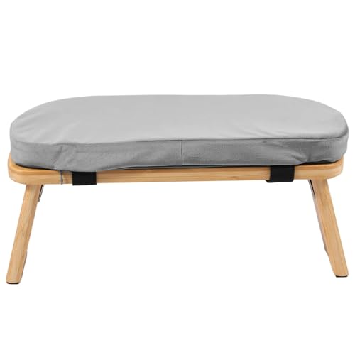XJKLBYQ Meditationsbank, Bambusgebetsbank mit weichem Kissen, Abnehmbarer und waschbarer Meditationshocker mit festem Schnappschuss von XJKLBYQ