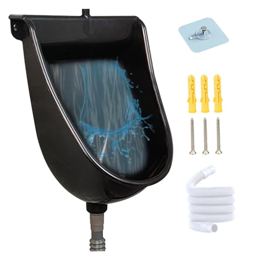 XJKLBYQ Wasserfreie Urinale für Männer 12.6x9.5x18.5 spritzsichere Urinale mit 59 Schlauch-PP-Plastik Urinal Hochleistungs Anti-Clogging Wall Mount Outdoor Urinal für Hinterhofgarage, Outdoor XJKLBYQ Wasserfreie Urinale für Männer 12.6x9.5x18.5 spritzsichere Urinale mit 59 Schlauch-PP-Plastik Urinal Hochleistungs Anti-Clogging Wall Mount Outdoor Urinal für Hinterhofgarage, Outdoor von XJKLBYQ