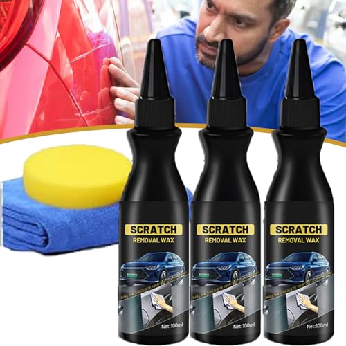 Autopolitur Kratzer Polish Entfernen, Autolack Reparatur Polieren Paste, Tiefen Kratzer Entferner für Autos, Auto Kratzer Entferner für Verschiedene Oberflächen (3pcs) von XJQ
