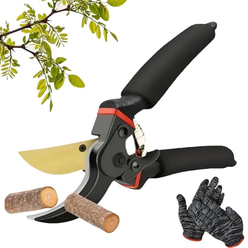 Garden Slicer Pro - Hermhoffer Gardenslicer Pro Hochleistungs-Gartenschere, Ergonomisch Gartenschere FüR Die Gartenarbeit, Sk5-Stahlklinge, Schere FüR PräZisen Schnitt Von äSten (1pcs) von XJQ