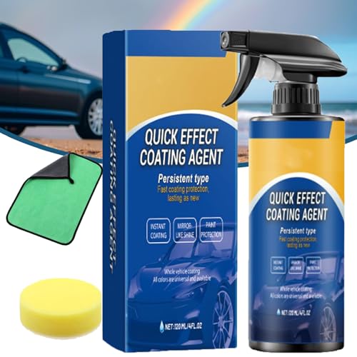 Quick Effect Beschichtungsmittel, Quick Effect Coating Agent, Advanced Car Quick-Acting Coating Agent Spray, Multifunktionales Beschichtungs- Erneuerungsspray (1pcs) von XJQ