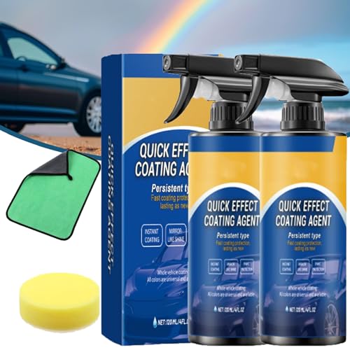 Quick Effect Beschichtungsmittel, Quick Effect Coating Agent, Advanced Car Quick-Acting Coating Agent Spray, Multifunktionales Beschichtungs- Erneuerungsspray (2pcs) von XJQ