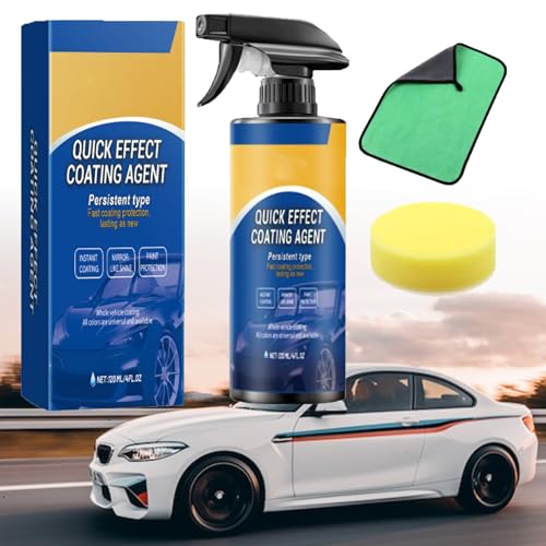 Quick Effect Coating Agent, Multifunktionales Beschichtungs- Erneuerungsspray, Advanced Persistent Type 3 In 1 High Protection Quick Car Spray Coating Agent (1pcs) von XJQ
