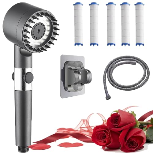 Vitashower Duschkopf 2.0, Bexora Pro Filtersystem Duschkopf, Vita Shower Duschkopf Adlox, Leistungsstarke Wassereinsparung Und DruckerhöHung, Drei WassersprüHmodi (1pcs) von XJQ