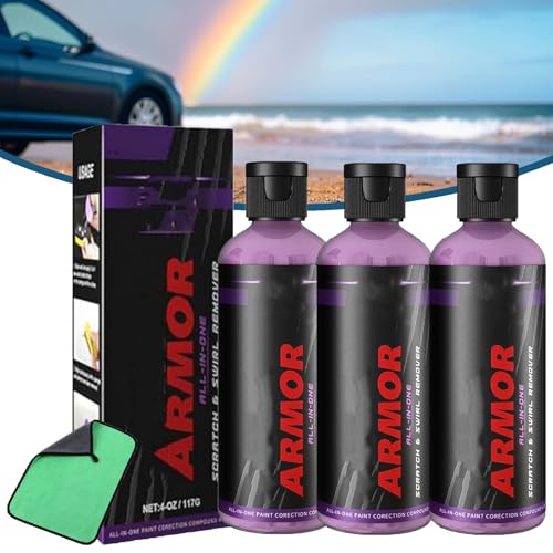 Waxtopia Car Scratch Remover, Waxtopia Car Wax Repair, Long-Lasting Protective Layer, Quickly Repair Scratches, Car Paint Restorer for All Vehicles (3pcs) von XJQ