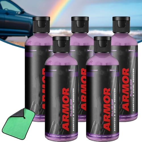 Waxtopia Car Scratch Remover, Waxtopia Car Wax Repair, Long-Lasting Protective Layer, Quickly Repair Scratches, Car Paint Restorer for All Vehicles (5pcs) von XJQ