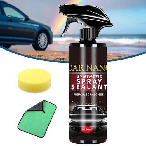 X9 Car Nano Synthetic Spray Sealant, Cars Scratch Remover Wax Polish, Quick Effect Coating Agent for Cars, Long-Lasting Shine (1pcs) von XJQ
