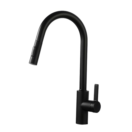 XJTNLB Küchenarmatur Ausziehbar Sensor Schwarz Wasserhahn Küche Hoher Auslauf Inhebel-Spültischarmatur, mit Herausziehbarer Handbrause XJTNLB Küchenarmatur Ausziehbar Sensor Schwarz Wasserhahn Küche Hoher Auslauf Inhebel-Spültischarmatur, mit Herausziehbarer Handbrause von XJTNLB