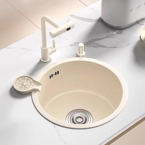 XJTNLB Spülbecken Edelstahl Waschbecken Küche Rund 40 cm Spülbecken Edelstahl Klein Camping XJTNLB Spülbecken Edelstahl Waschbecken Küche Rund 40 cm Spülbecken Edelstahl Klein Camping von XJTNLB