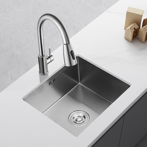 XJTNLB Spülbecken Küche Rechteckig Küchenspüle Set Edelstahl Gebürstet 52x40 cm Einbauwaschbecken Klein XJTNLB Spülbecken Küche Rechteckig Küchenspüle Set Edelstahl Gebürstet 52x40 cm Einbauwaschbecken Klein von XJTNLB