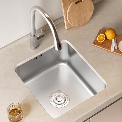 XJTNLB Spülbecken Rechteckig Klein Einbauspüle Edelstahl Gebürstet Küchenwaschbecken 400 * 380 mm XJTNLB Spülbecken Rechteckig Klein Einbauspüle Edelstahl Gebürstet Küchenwaschbecken 400 * 380 mm von XJTNLB
