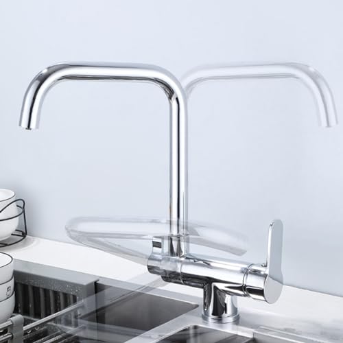 XJTNLB Trinkwasserhahn Filter 3 Wege Küchenarmatur Wasserhahn Küche Klappbar Vorfenster 3 In 1 Mischbatterie für Wasserfilter,Chrom XJTNLB Trinkwasserhahn Filter 3 Wege Küchenarmatur Wasserhahn Küche Klappbar Vorfenster 3 In 1 Mischbatterie für Wasserfilter,Chrom von XJTNLB