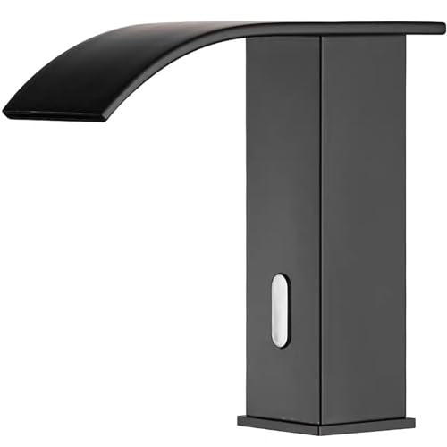 XJTNLB Waschtischarmatur Sensor Wasserfall Wasserhahn Wasserfall Bad Wasserhahn mit Sensor Warm Kalt aus Messing,Schwarz,A XJTNLB Waschtischarmatur Sensor Wasserfall Wasserhahn Wasserfall Bad Wasserhahn mit Sensor Warm Kalt aus Messing,Schwarz,A von XJTNLB