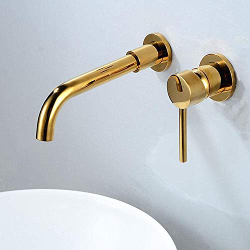 wasserhahn waschbecken, waschtischarmatur, waschbecken armatur, wasserhahn bad wand, mischbatterie, waschtischarmatur warmen und kalten-Gold, von XJTNLB