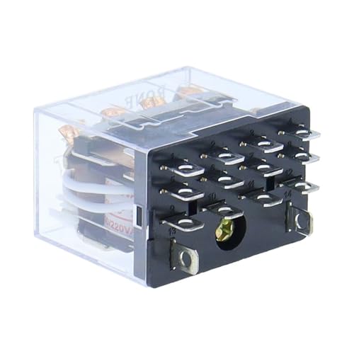 1 STÜCKE, LY4NJ Allgemeines Elektromagnetisches Zwischenrelais HH64P Mini-Relais 14Pin AC10A 250V mit LED DC12/24V AC220V Silberkontakte(DC,36V) von XJTZFJCZU