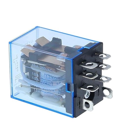 1 stücke Allgemeine Zweck LY2NJ HH62P Elektronische Micro Elektromagnetische Relais LED Lampe 10A 8 Pins Spule DPDT AC/DC12V 24V AC110V 220V(AC,48V) von XJTZFJCZU