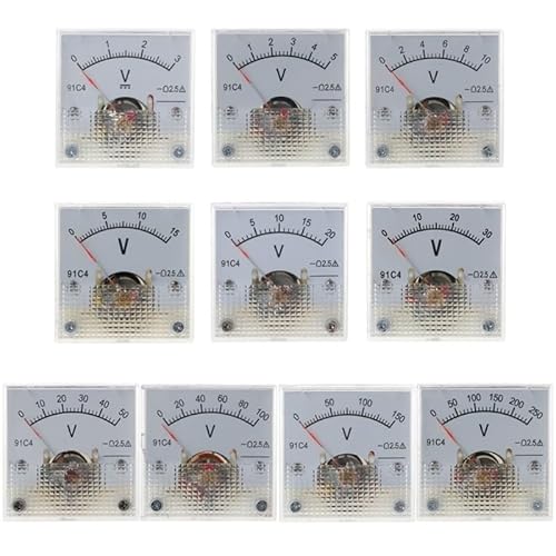 10 Arten von Voltmetern for DC Square Analog Needle Panel Meter(0-20v) von XJTZFJCZU
