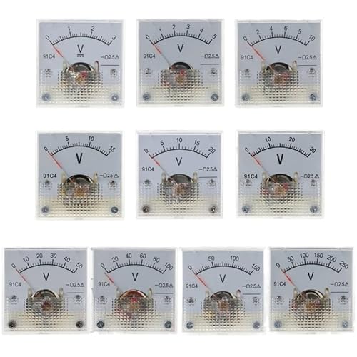 10 Arten von Voltmetern for DC Square Analog Needle Panel Meter(0-30v) von XJTZFJCZU