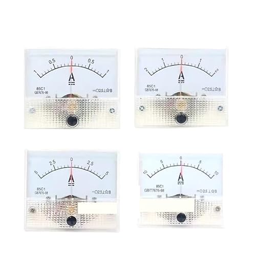85C1 Bidirektionales Gleichstrom-Amperemeter DC -10 bis +10 A 1 A 2 A 5 A 2,5 A Genauigkeitsklasse 2,5 Analoges Amperemeter for die Schalttafelmontage(10A) von XJTZFJCZU