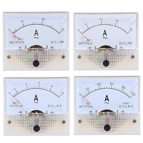 85L1-A Zeigertyp AC-Amperemeter 1A2A3A5A10A20A30A50A Analoges Panel-Amperemeter-Messgerät Ampere-Strommesser(1A) von XJTZFJCZU
