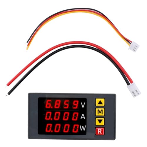 BM730 DC0-100V 10A 1000W Digital Voltmeter Amperemeter Wattmeter Energiezähler Leistungsmesser Spannungsdetektor Stromzähler Monitor(Red red red) von XJTZFJCZU